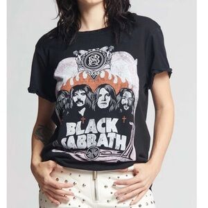 NEW ! RARE Recycled Karma Black Sabbath Graphic Tee